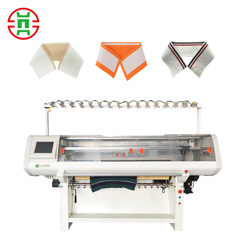 Collar knitting machine