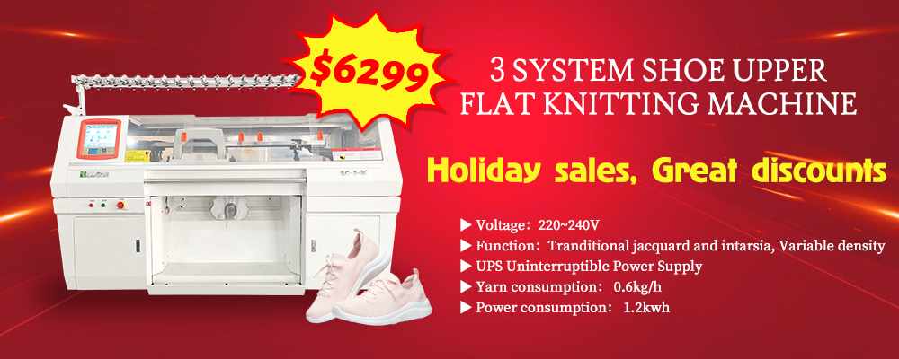 3 System Shoe Upperflat Knitting Machine For Sale