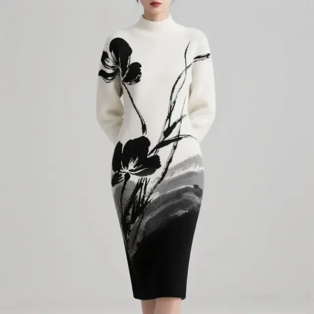 Sweater For Whole Garment Flat Knitting Machine